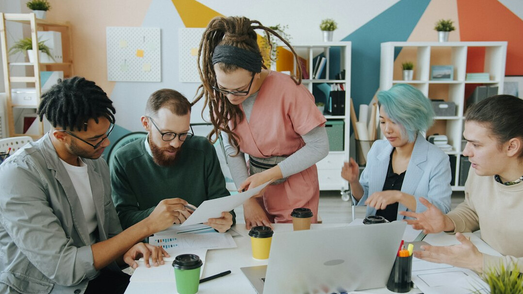 diverse team brainstorming